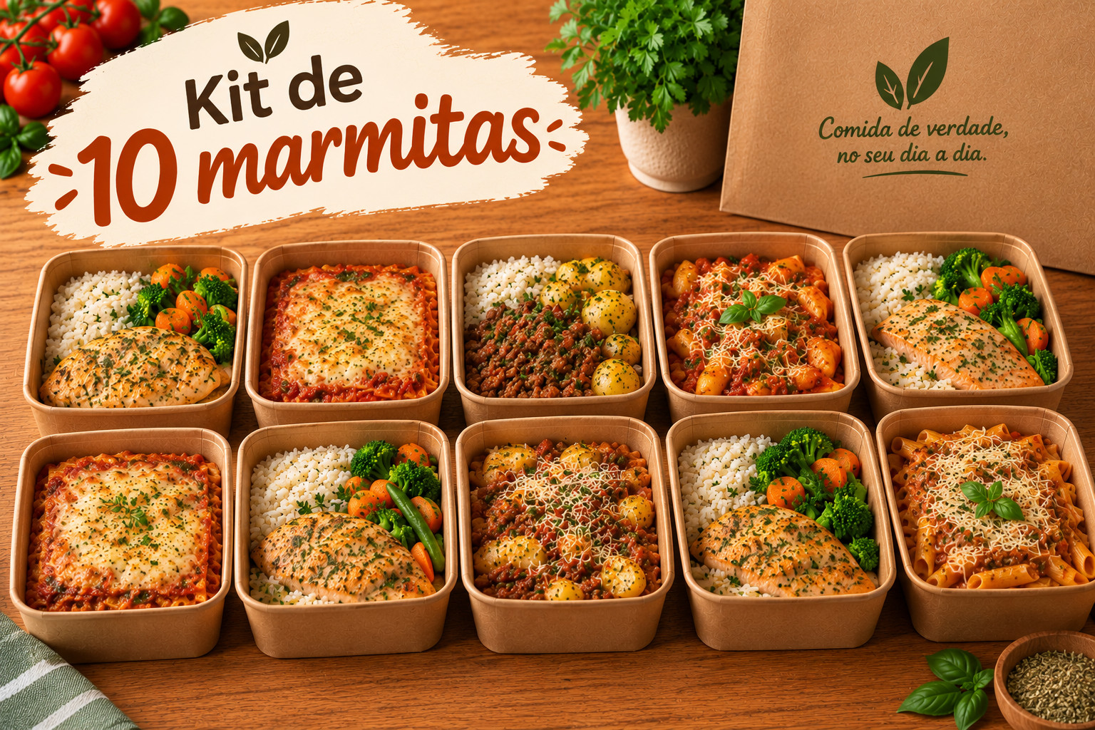 Foto de 10 marmitas da Nôva