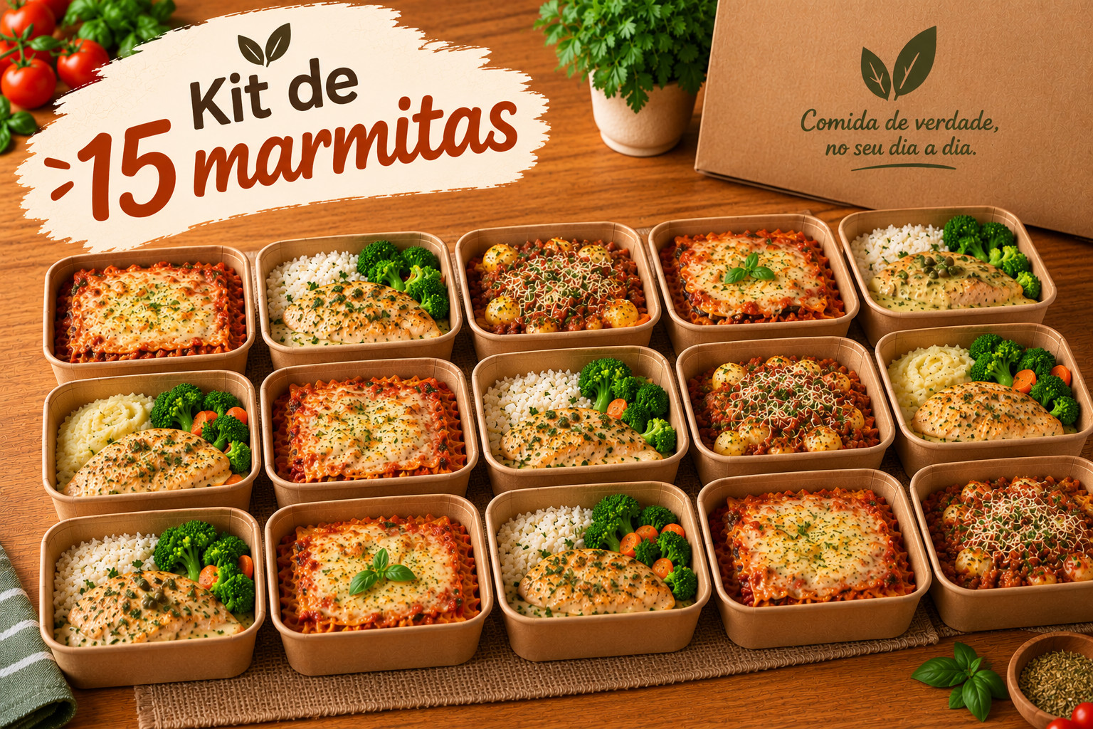 Foto de 15 marmitas da Nôva
